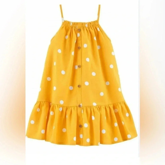 🆕 Oshkosh B'Gosh - Polka Dot Dress Size 12m - Picture 1 of 7